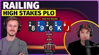 Railing High Stakes PLO with JNandez [upl. by Nylecaj741]