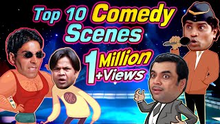 Top 10 Bollywood Comedy Scenes  Rajpal Yadav  Johnny Lever  Paresh Rawal  Akshay Kumar  Govinda [upl. by Ritchie508]