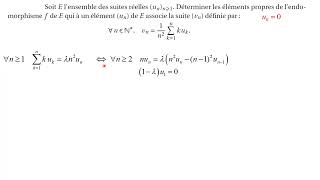 Une équation aux vp sur un endo sur le Rev des suites réelles  penser à quotdériverquot [upl. by Bivins133]