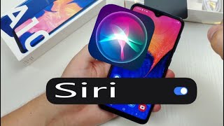 Сomo activar siri en samsung A10  Como se usa siri en Galaxy A10 [upl. by Wyatan]