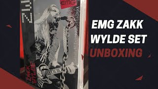 EMG Zakk Wylde Pickups Unboxing EMG ZW Set [upl. by Cimbura]