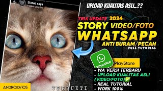 TERBUKTI‼️Story WhatsApp Jernih Tidak Buram  Full Tutorial Wa Versi Terbaru 2024 [upl. by Julieta406]