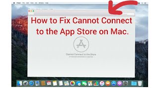 macbook apple app store can not connect to the internet [upl. by Puttergill242]