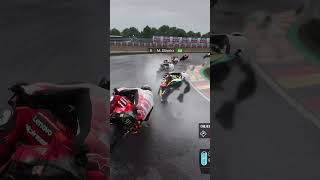 MotoGP 23  SLICKS IN WET stayace racing motogp motogp23 shorts drace [upl. by Dyanna802]