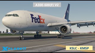 iniBuilds A300600RF  KSLC  KMSP  A300600F V2  Vatsim [upl. by Dov]