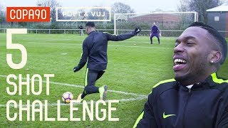 5 Shot Challenge with Daniel Sturridge ft Poet amp Timbsy [upl. by Ingold163]