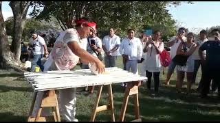 The process of making the rubber ball for Mesoamerican ballgame Pok Ta Pok [upl. by Jacobsohn]