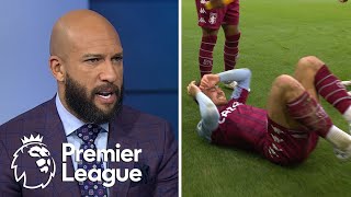 No excuse for Everton fans throwing objects at Aston VIlla players  Premier League  NBC Sports [upl. by Rodenhouse]