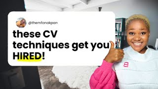 PROVEN CV Techniques That Helped My Clients Get Hired  UKCanada 2024 Guide [upl. by Romie]