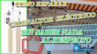 REPARAR CALEFACTOR ELECTRICO calefacción reparación ideas electricidad como [upl. by Netsryk]