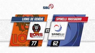 Lions de Genève vs Spinelli Massagno  Game Highlights [upl. by Aneris]