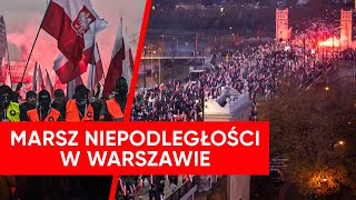 Marsz Niepodległości w Warszawie quotJeszcze Polska nie zginęłaquot NA ŻYWO [upl. by Kuhn]