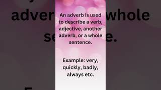 Adverb  Parts of Speech  English Grammar [upl. by Sungam]