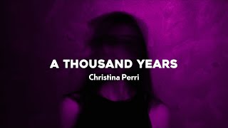 a thousand years  christina perri tiktok version lyrics [upl. by Shamrao190]