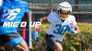 NFL Micd Up Austin Ekeler at Chargers Training Camp 2021  LA Chargers [upl. by Kurtzig]