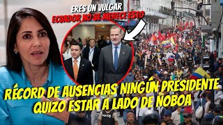 NADIE QUIZO ESTAR A LADO DE NOBOA  CUMBRE DE PRESIDENTES SIN PRESIDENTES [upl. by Avilo54]