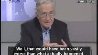 Chomsky on how Hamas policies are more conducive to peace than the USs or Israels [upl. by Ytisahc]