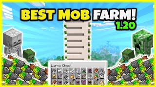 BEST MOB XP FARM EVER VERY FAST In Minecraft Bedrock 120 [upl. by Eerual]