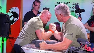 Paul Linn vs John Brzenk Arm Wrestling at Virginia State 2021 johnbrzenk armwrestling [upl. by Stormie902]