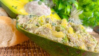 Avocats farcis aux rillettes de thon [upl. by Siddon]