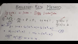 RAYLEIGH RITZ method in FEA [upl. by Iralav]