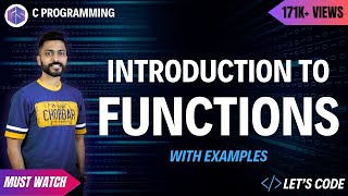 C84 Introduction to Functions  part 1  C Language Tutorials [upl. by Marella]