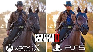 Red Dead Redemption 2 PS5 vs Xbox Series X Graphics Comparison [upl. by Namwob]