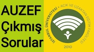 AUZEF Örgütsel Davranış Final Çıkmış Sorular 2020 AUZEF Tıbbi Dokümantasyon ve Sekreterlik auzef [upl. by Nohj]