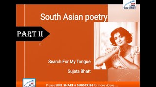 Search for My Tongue By Sujata Bhatt Part II  The Real Story Behind Search for My Tongue Facts [upl. by Alvarez109]