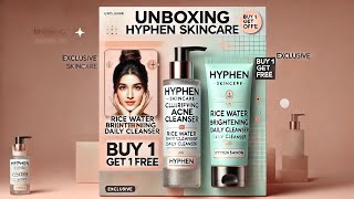 Unboxing Kriti Sanons Hyphen Cleansers  Anniversary Offer Buy 1 Get 1 Free [upl. by Orlan687]