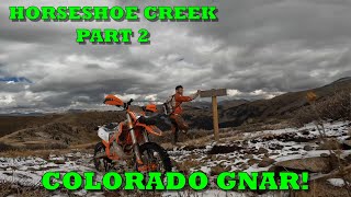 Horseshoe Creek gnarly single track outside of Sargents Colorado Part 2 [upl. by Mckinney]