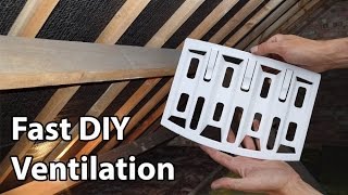 Roof Ventilation Lap Vents Simple DIY Loft Vents [upl. by Otes925]