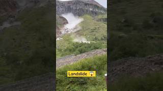 Mountain landslide landslide landslides trending shortvideo shorts short shortsfeed [upl. by Asiuol934]