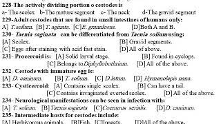 Quiz MCQtrue or false in parasitic cestode p 1 [upl. by Rodrigo645]