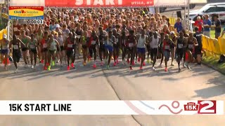 VIDEO Start of 2024 Boilermaker 15K Road Race [upl. by Alaehs]