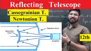 Reflecting telescope  Newtonion telescope  Cassegrainian Telescope class 12th physics  Abhishek [upl. by Aline366]