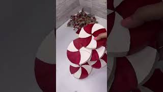 Giant DIY Peppermint Candy  How To Make Giant Peppermint Candy Cane [upl. by Aruasi573]