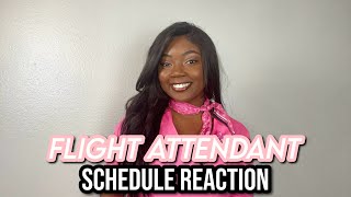 Flight Attendant Schedule Reaction  October 2024 [upl. by Trueman91]