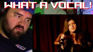 Singer reaction to Angelina Jordan and Toby Gad  Bad Valentine LIVE [upl. by Haldes]