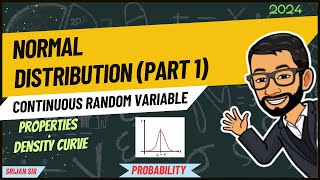 Pt 1  Normal Distribution  Standard Normal Distribution  Density Curve  Continuous Probability [upl. by Airetal]