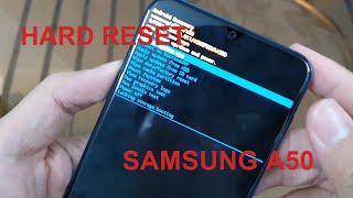 How to Hard reset Samsung Galaxy A50 [upl. by Ellenrad]