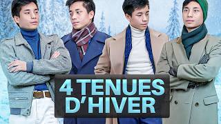 Comment bien shabiller en HIVER  Astuces  4 tenues ❄️ [upl. by Ahsata992]