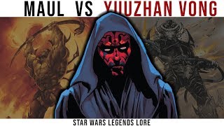 How DARTH MAUL BRUTALLY KILLED a YUUZHAN VONG Warrior  Star Wars Legends Lore [upl. by Gussie516]