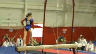 Ksenia Semenova beam Russian Championship 2008 [upl. by Tatiana780]