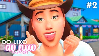 🏇🏻 O DIA QUE TUDO DEU CERTO  LIXO AO LUXO HARDCORE  The Sims 4 [upl. by Meerak]