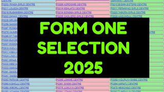 Jinsi ya Kuangalia Selection za Kidato cha Kwanza 2025 • Form one Selection 2025 [upl. by Larok]