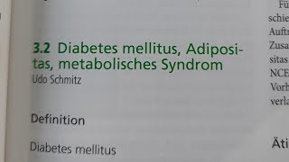 Facharztprüfung Innere Medizin Diabetes mellitus Adipositas und metabolisches Syndrom [upl. by Vogele]