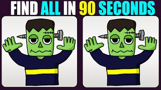 Halloween Expert SPOTS 3 Differences in 90 Seconds [upl. by Nagy805]