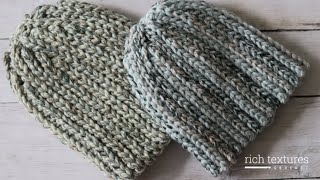 Bulky Classic Beanie Crochet Pattern [upl. by Yrag]