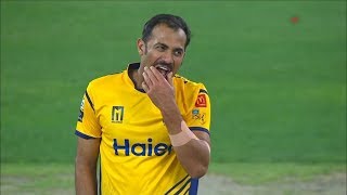 Wahab Riaz Moustache style  PSL 3 [upl. by Behm]